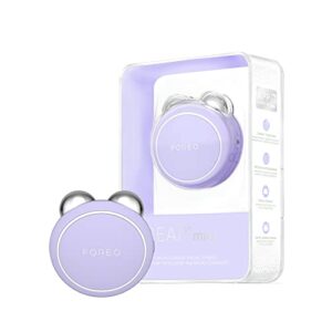 Foreo Bear Mini Targeted Microcurrent Face Lift Device | Double Chin Reducer | Face Sculptor & Jaw Excerciser | Immediately Visible Non-Invasive Face Lift | Lavende