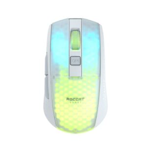 Roccat Burst Pro Air - Lightweight Symmetrical Optical Wireless RGB Gaming Mouse with 19K DPI Optical Owl-Eye Sensor