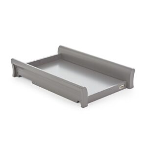 Obaby Stamford Sleigh Cot Top Changer - Taupe Grey