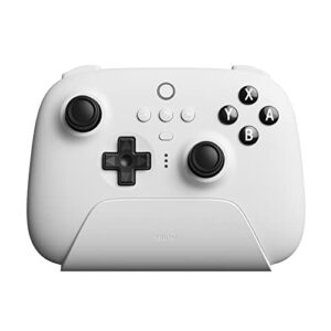 8BitDo Ultimate Bluetooth & 2.4g Controller with Charging Dock for Switch and Windows - White