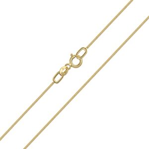 Amberta Allure Women 9 Ct Yellow Gold Chain Necklace