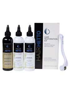 HAIRMETTO Hair Restoration KIT for Hair Loss and Hair Regrowth | Hair Regrowth Treatment for Men
