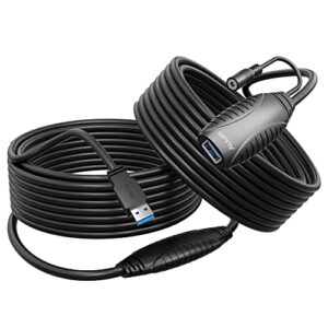 Alxum USB Extension Cable 15M 50FT with 5V/2A Power Adapter