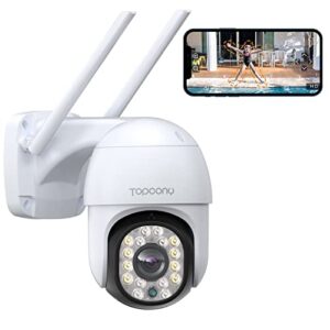 Topcony 360° Security Camera Outdoor with Humanoid Detection