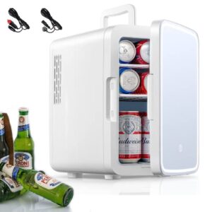 Mini Fridge for Bedrooms 10L/11 Cans with AC/DC Powered