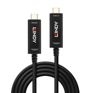 LINDY 15m Fibre Optic Hybrid USB Type C Cable