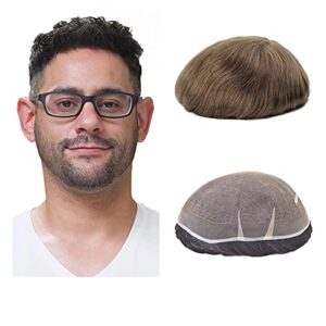 Lordhair Men's Toupee Full French Lace Hair Replacement System