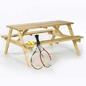 BrackenStyle Chester Picnic Table - A Frame Pub Bench - 6 Person (Green)