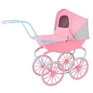 Laeto Bella And Friends Kids Traditional Luxurious English Classic Carriage Pram Pushchair Toy For Baby Dolls