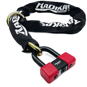 Radikal RK48120L Chain Moto Padlock Anti-theft + Disc lock ø18 SRA Homologated High Security ø13.5 120cm Lasso