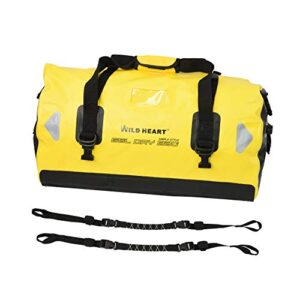 WILD HEART Waterproof Bag Duffel Bag 40L 66L 100L with Welded Seams Shoulder Straps
