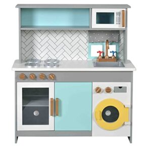 Teamson Kids Kingfisher Deluxe Wooden Play Kitchen KYW-11563AR