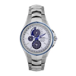 Seiko Coutura Solar Quartz White Dial Stainless Steel Bracelet Mens Watch SSC787P9 Mens Watches