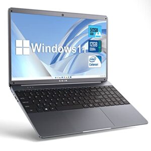 SGIN Laptop 15.6 Inch 12GB DDR4 512GB SSD (TF 512GB)