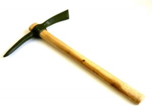 TYAGY Hand Held Pick Forged Extra Thickness Heavy Duty Steel Professional Digging Tool Great for Cultivating (Color : Black)