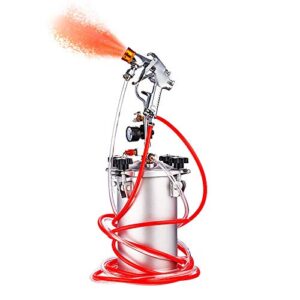 YJINGRUI Paint Pressure Pot 5L Pressure Tank with Paint Spray Gun 6 Holes Paint Sprayer (Nozzle Size: 3mm)