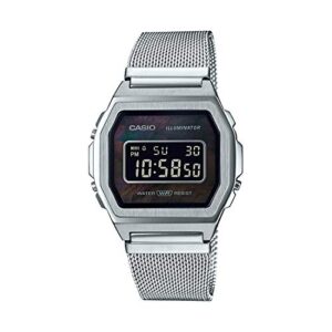 Casio Collection Womens Digital Watch with Stainless Steel Strap