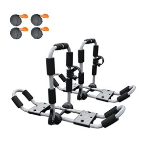 ASMSW Kayak Roof Rack 1 Pair 4-in-1 for Kayak/Surf/Ski Rack