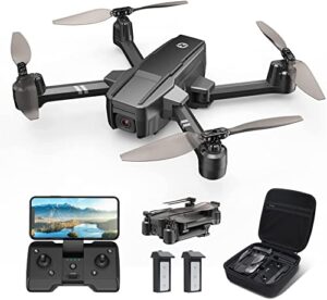 Holy Stone HS440 Foldable FPV Drone with 1080P WiFi Camera for Adults and Kids; Voice and Gesture Control RC Quadcopter with 2 Batteries for 40 Mins flight