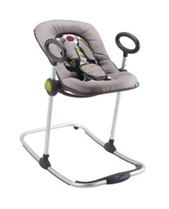 BÉABA - Up & Down I Baby Bouncer - Adjusts at the touch of a button - 4 Heights - 3 Tilt positions - for Babies and Children - Newborn insert - Ultra comfortable - Black