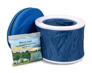 Bivvy Loo Folding Camping Toilet - Portable Toilet - Festival Toilet - Fishing Toilet - Campervan Toilet - Outdoor Camping Toilet - Portable loo - Camping Loo - Folds Away Flat - Supports Over 150kg