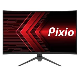 Pixio PXC327 32 inch Curved 165Hz WQHD 2560 x 1440 Wide Screen Display Professional 1440p 165Hz DCI P3 97% 32-inch FreeSync HDR