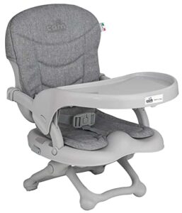 CAM Il Mondo del Bambino - art.S333/C244 - Booster Chair Smarty Pop - Made in Italy - perfect from 6 to 36 months - MELANGE GREY