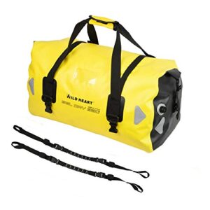 WILD HEART Waterproof Bag Duffel Bag 40L 66L 100L with Welded Seams Shoulder Straps