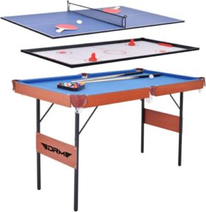 DRM 55 Inch 3 in 1 Folding Pool Table Billiard Table