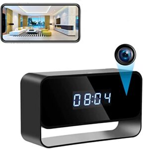 GooSpy Spy Camera Clock WiFi Hidden Wireless HD 1080P Secret Covert Nanny Cam Home Office Surveillance Security Motion Detection Enhanced Night Vision Live Streaming via Android IOS App