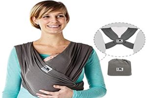 Baby K'tan Cotton Charcoal Breeze Baby Carrier (XS)