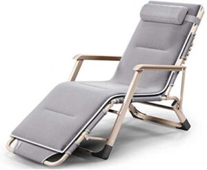 DFANCE Sun Lounger Garden Chairs Oversized Patio Chairs Reclining Zero Gravity Chaise lounges Outdoor Garden Rocking Deck Chair for Beach Camping with Cushions Support 200kg (Color