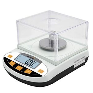 Bonvoisin Lab Scale 0.01g High Precision Digital Lab Scale Jewelry Scales Laboratory Balance Scientific Scale Gold Balance Kitchen Scales with Windshield (3000g