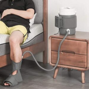 EVERCRYO Cryo Cuff Cold Therapy Kit - Ankle Cryo Cuff with Gravity-Fed Cooler - Quiet and Effective Cold Compress Therapy Ki