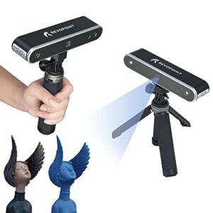 Revopoint POP2 3D Scanner Handheld 0.05 mm Precision 10fps Desktop and Portable 3D Scanner with Face and Body Scan Modes for 3D Colour Printing - Standard