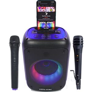 Vocal-Star Portable Karaoke Machine With Bluetooth