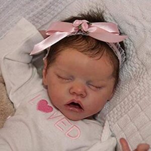 ZIYIUI Reborn Doll 18" /47 cm Full Silicone Vinyl Real Life Toddler Baby Dolls Newborn Baby Sleeping Boys Babies Xmas Gifts