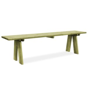 Garden Bench Wooden Outdoor Seating Simple Outdoor Lounger Bench Home Decor Living Room Furniture Garden Decorative for Garden Outdoor 170 cm Impregnated Pinewood