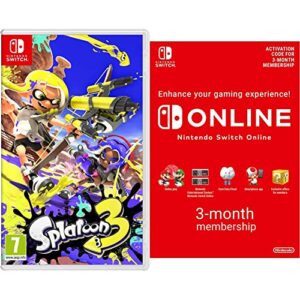 Splatoon 3 (Nintendo Switch) + Nintendo Switch Online Membership - 3 Months | Switch Download Code