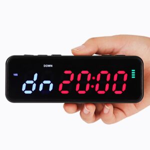 FCXJTU Mini Gym Timer with USB Rechargeable and Built-in Magnetic Spine