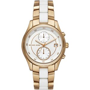 Michael korsbriar – Chronograph – Gold-Coloured/White