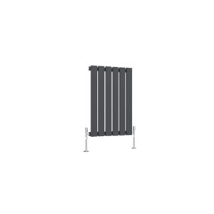 Horizontal Designer Flat Panel Radiator Anthracite-600x408mm Single Panel Central Heating