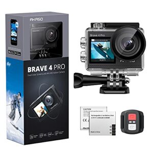 AKASO Brave 4 Pro 4K30FPS Waterproof Action Camera - 40M Underwater Camera with Stabilization