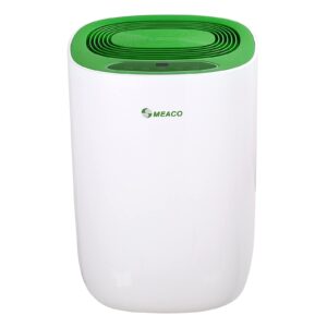 Meaco MeacoDry ABC Dehumidifier (Green) 10L - Ultra Quiet Dehumidifier - Energy Efficient Electric Compressor Dehumidifier for home - Removes Condensation & Damp