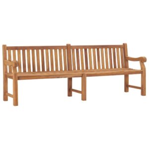 Wooden Garden Bench with Armrest Outdoor Seating Simple Outdoor Bench Garden Decorative Outdoor Furniture Home Decor for Outdoor Garden 228 cm Solid Teak Wood