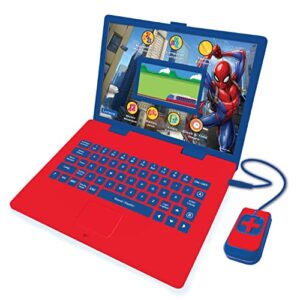 LEXIBOOK JC798SPi1 Spider-Man Educational and Bilingual Laptop French/English-Toy for Child Kid (Boys & Girls) 130 Activities