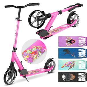 Scooter for Kids Age 8 Years and Up - 2 Wheel Kick Scooter for Adults and Kids - Front Suspension - Foldable & Adjustable - Commuting Scooter for Kids Teens 7-16 yea