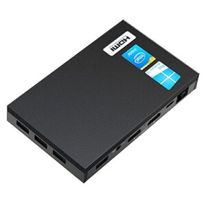 MeLE Quieter2Q Fanless Mini PC Intel Celeron J4125 8GB DDR4 256GB eMMC Mini Computer with Windows 11 Pro
