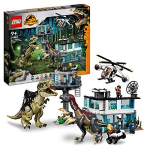 LEGO 76949 Jurassic World Giganotosaurus & Therizinosaurus Attack with 2 Dinosaur Toy Figures