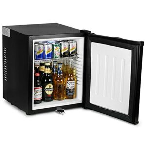 ChillQuiet Silent Mini Bar Fridge Black - Quiet Running Mini Bar